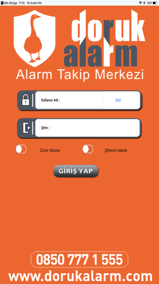 #1. Doruk Alarm Sinyal Takibi (iOS) Podle: Mustafa Bektas