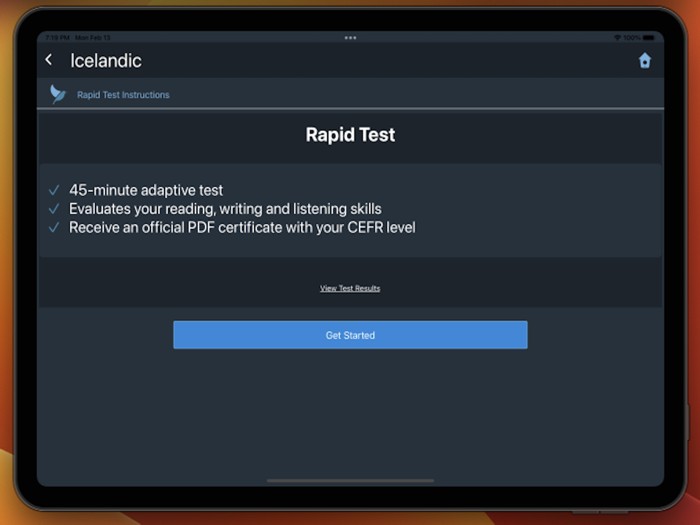 Bluebird Learn Icelandic