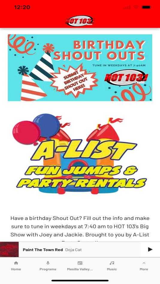 #2. Hot 103 (iOS) 由: Adams Radio Group, LLC