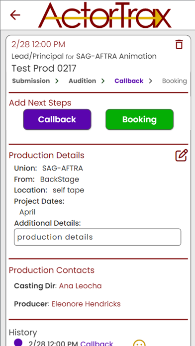 ActorTrax Screenshot