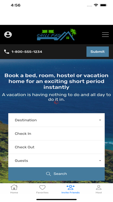 Chill Pad Vacation Rental Deal Screenshot