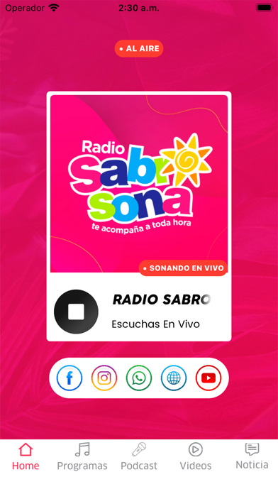 Radio Sabrosona Screenshot