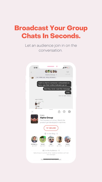 Circus - Live Group Chat