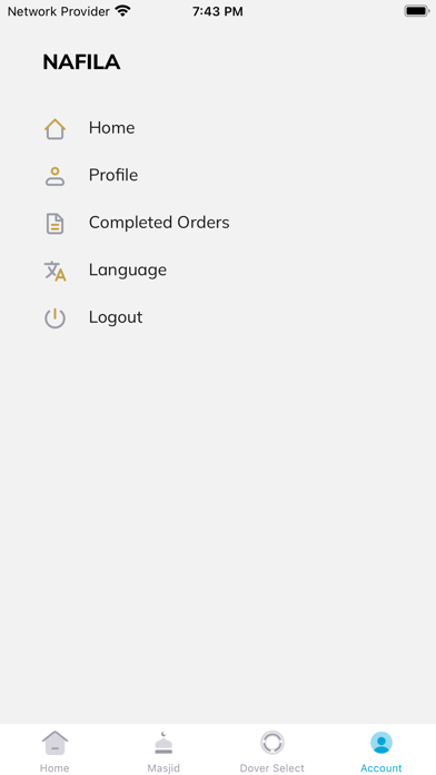 Nafila Provider Screenshot