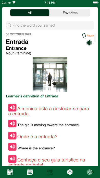 Portuguese Word of the Day Screenshot
