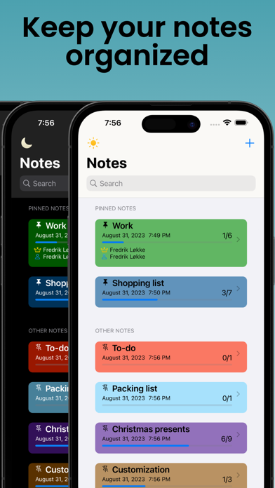 Cloud Notes: phone and watch Screenshot