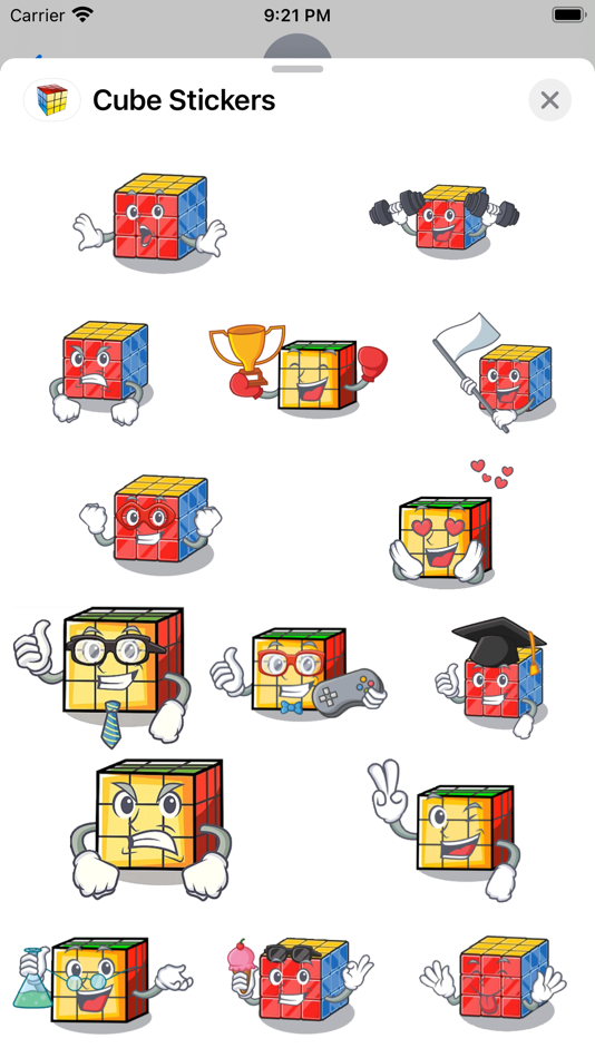 #1. Cube Stickers (iOS) Podle: Paul Scott