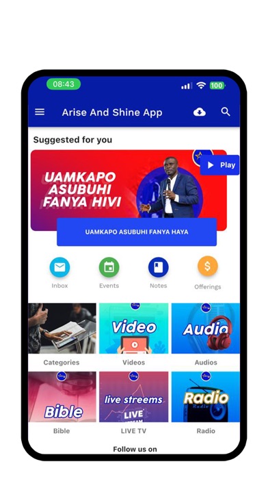 Arise And Shine App Screenshot