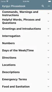 kyrgyz phrasebook iphone screenshot 1