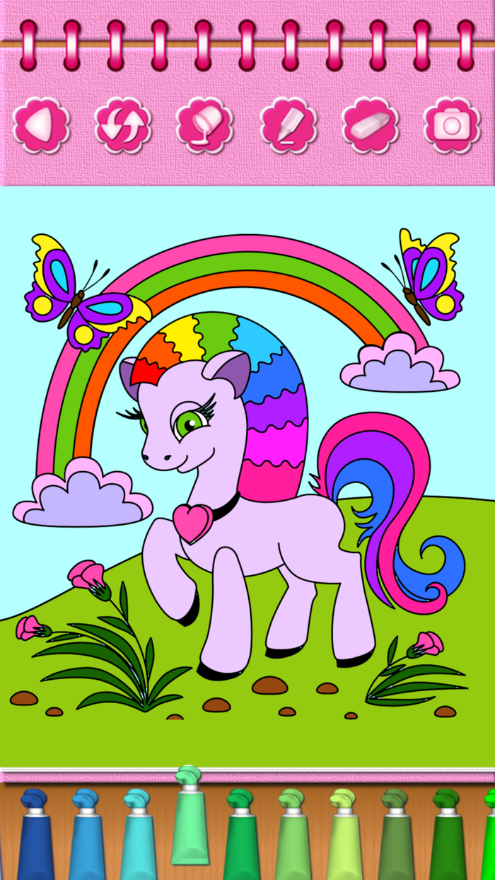 Pony Princess Coloring Book