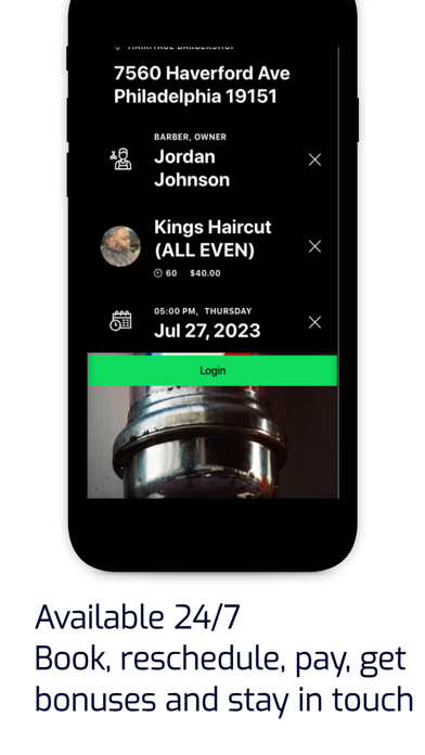 J5dabarber Booking App Screenshot