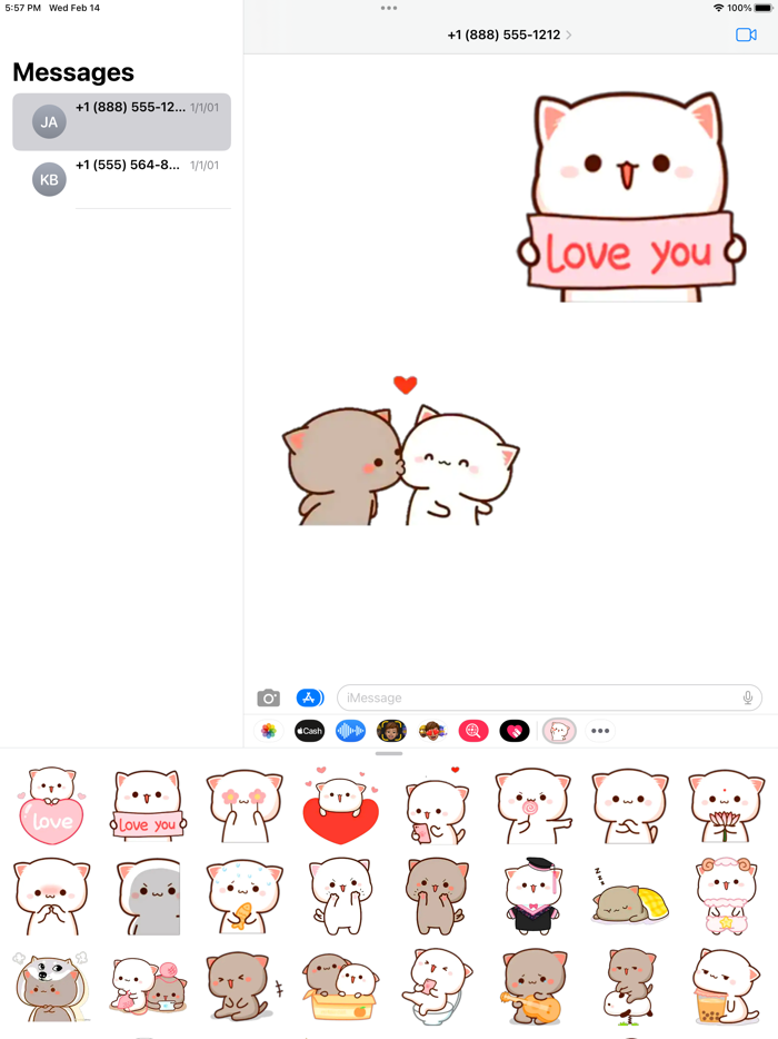 Cute Mochi Sticker - WASticker