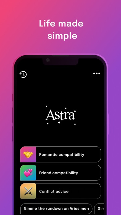 Astra - Life Advice Screenshot