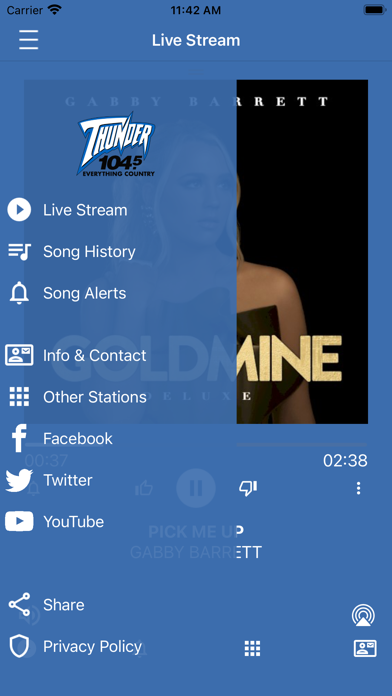 Thunder 104.5 Screenshot 2 - AppWisp.com Thunder 104.5 Screenshot 2 - AppWisp.com