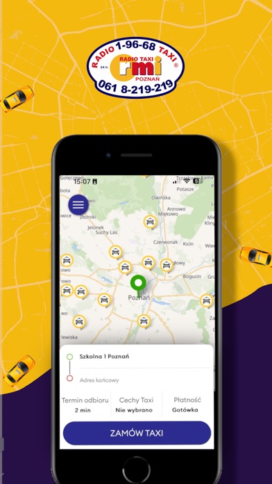 RMI TAXI Poznań 1-96-68 Screenshot