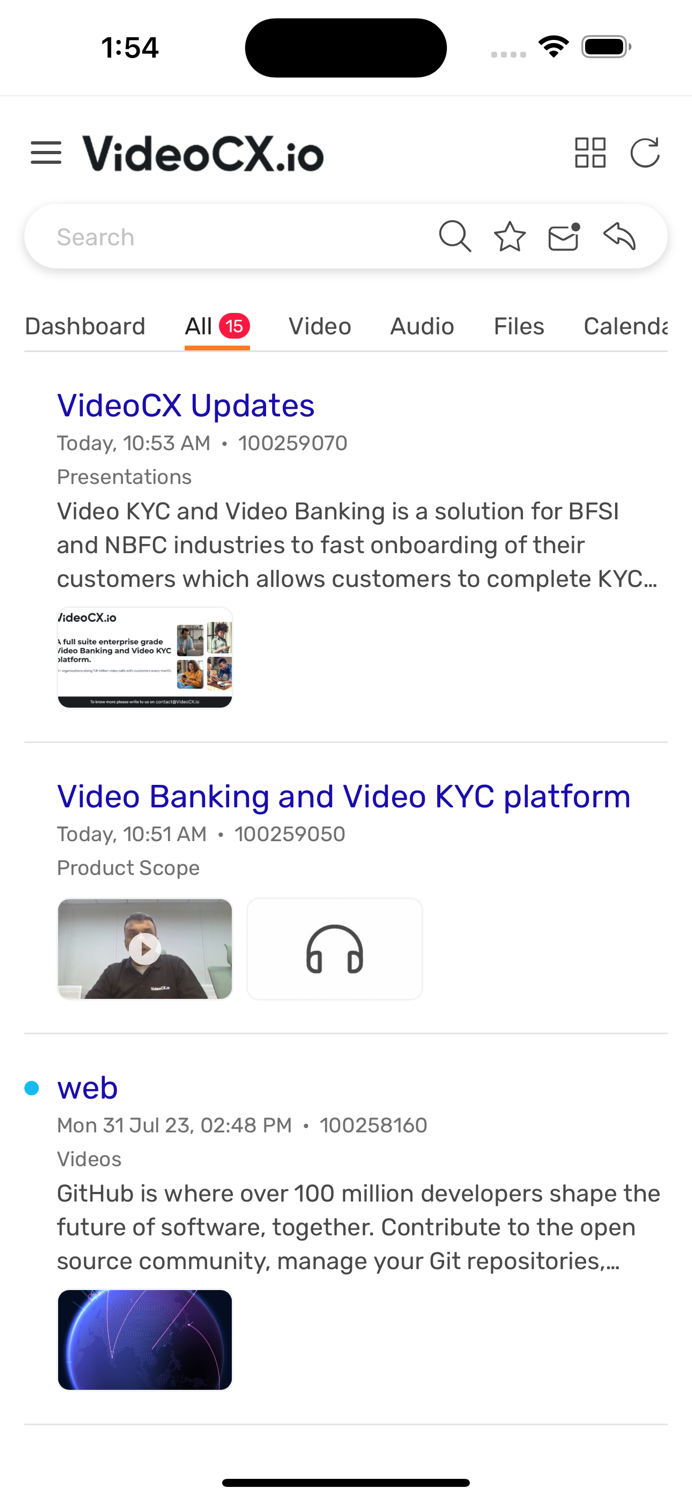 VideoCX.io Updates