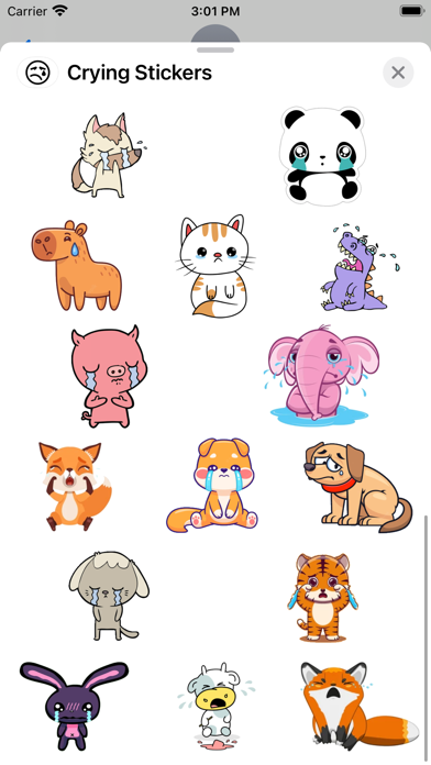 Screenshot #3 pour Crying Stickers