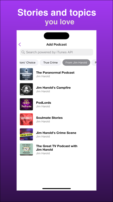 Morbid: True Crime Podcast App Screenshot
