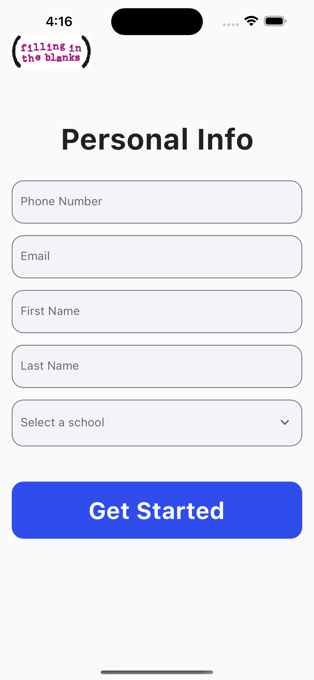 FITB Food Pantry App