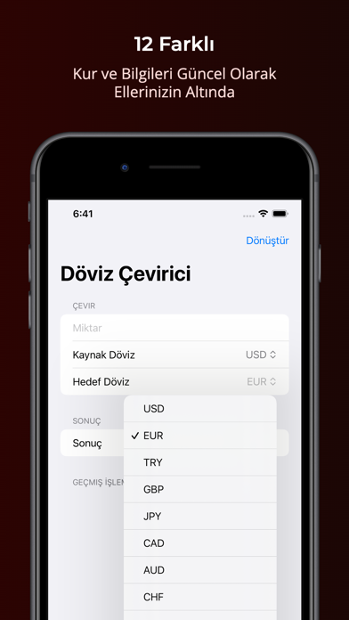 Döviz Çevirici, Döviz Kurları Screenshot