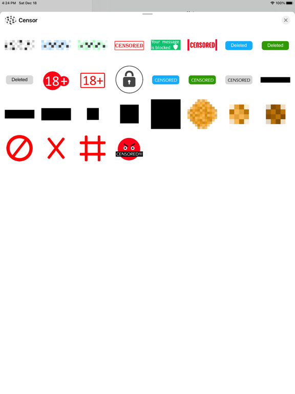 Screenshot #4 pour Censor Sticker Pack