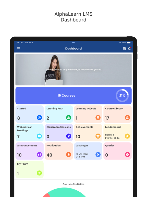 Screenshot #5 pour AlphaLearn LMS