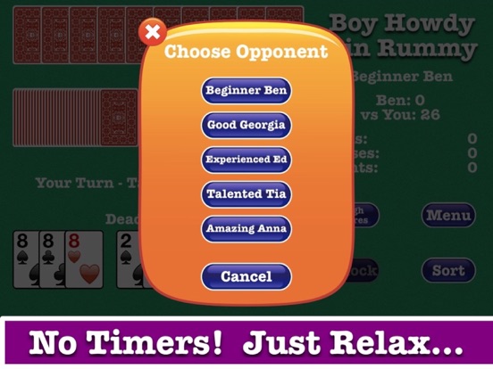 Gin Rummy • Fun & Stress Free iPad screenshot 2 - Games app