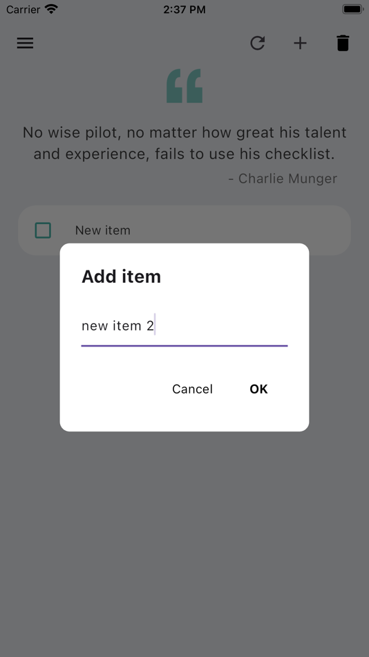 #4. Simplistic Checklist (iOS) Podle: Jian Yang Lim