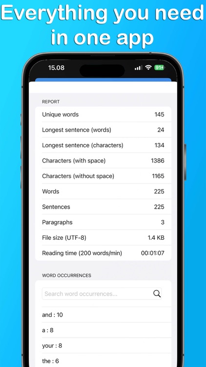 Word Counter - Count Character