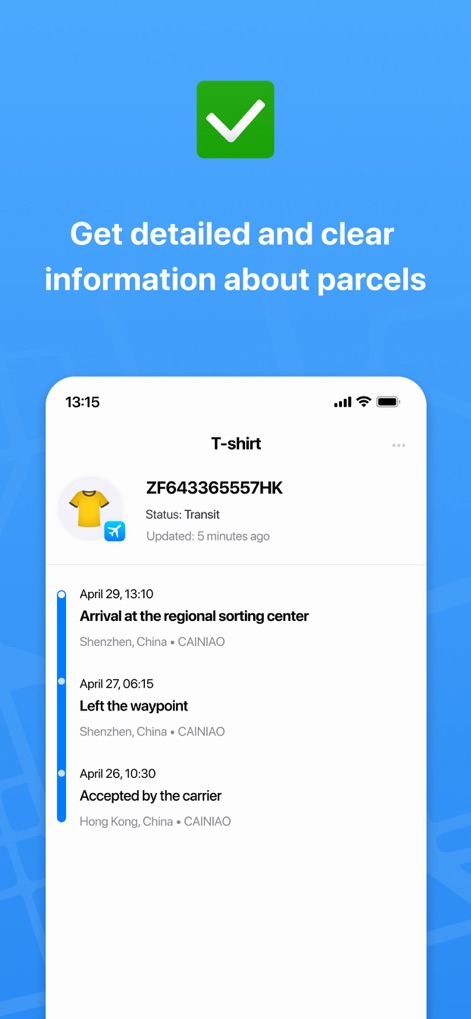 Package tracker: Parcels Hub - Shopping App | MWM
