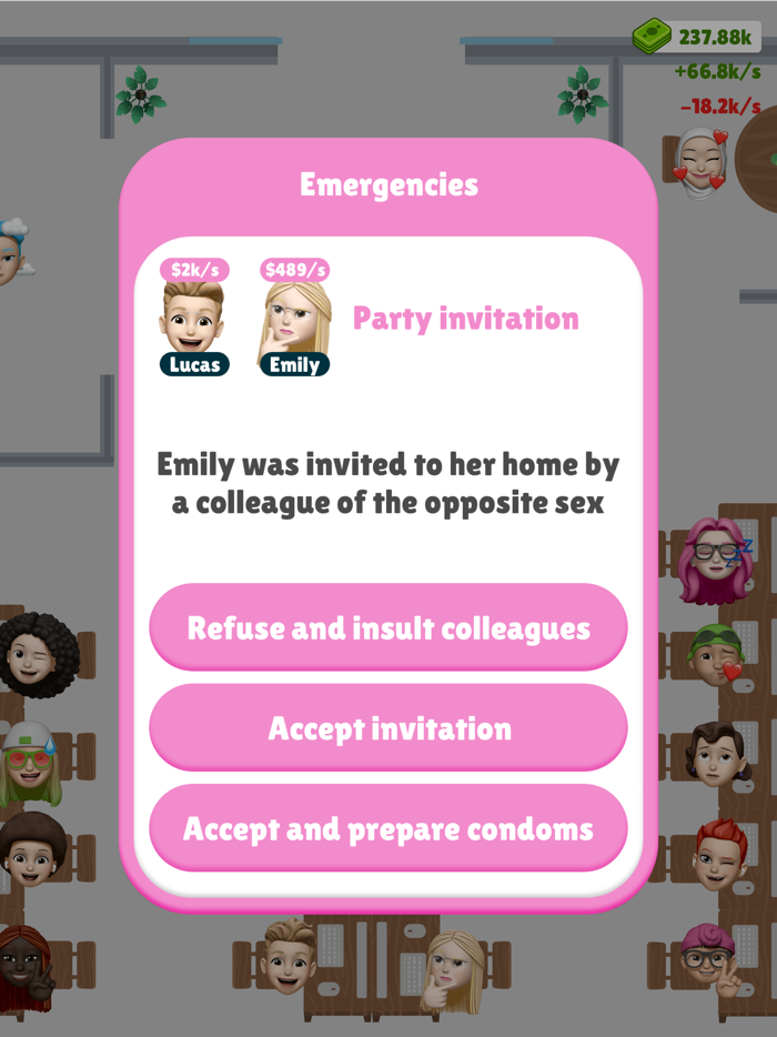 Company Life -a novel game