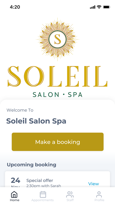 Soleil Salon Spa Screenshot