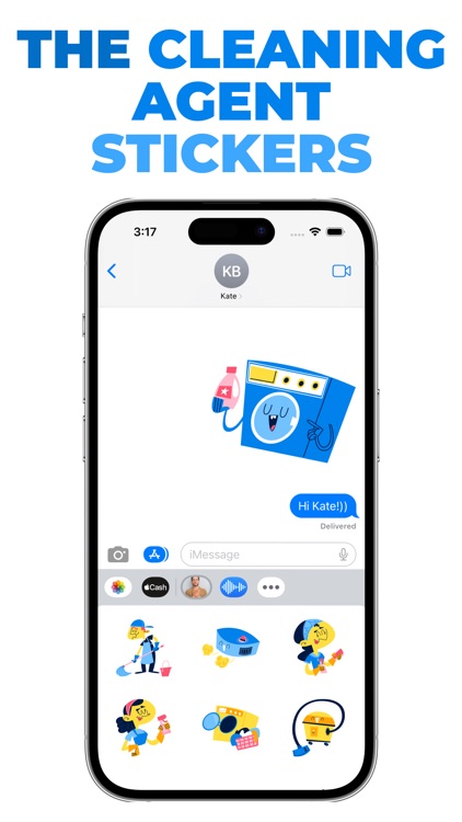 The Cleaning Agent stickers