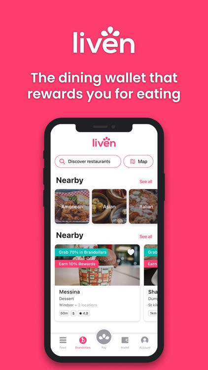 Liven - Eat, Pay & Earn food