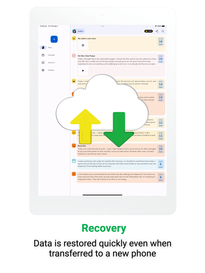 Diary with Lock Daily Journal