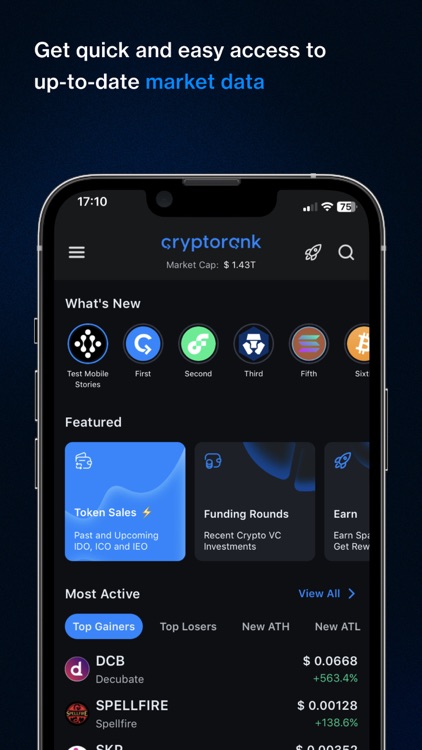 CryptoRank: Crypto Tracker App