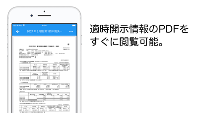 適時開示情報 Screenshot