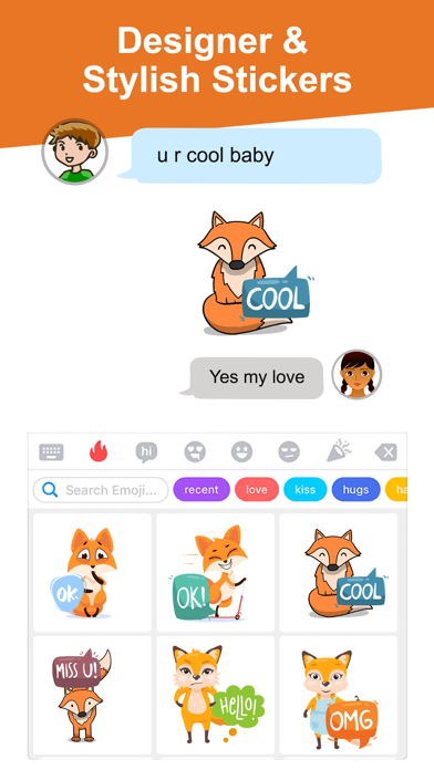 Screenshot #3 pour Little Fox Emojis