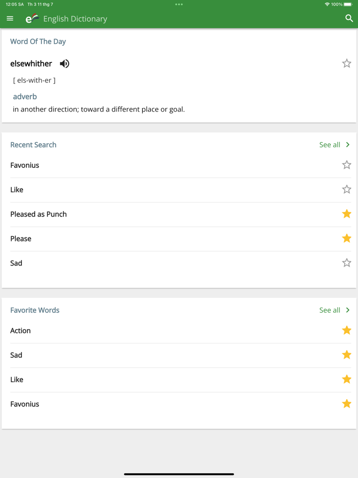 English Dictionary  Meanings