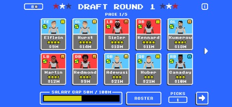 Retro Bowl - Roster Building