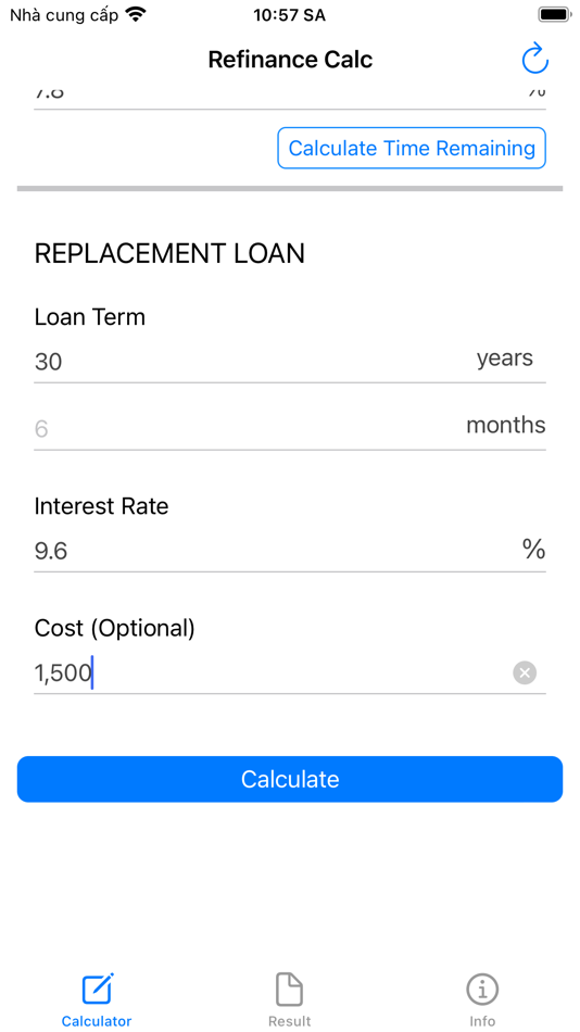 #1. Refinance Calculator - Calc (iOS) 由: Phan Nhat Đang