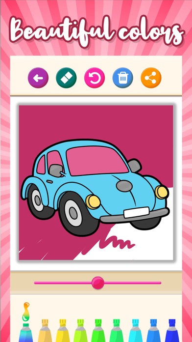 Cars Coloring Game Book Screenshot