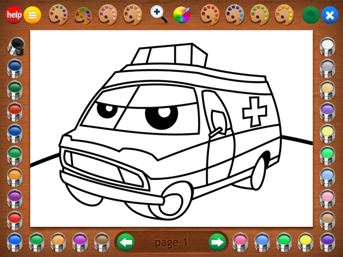 Trucks Coloring Book