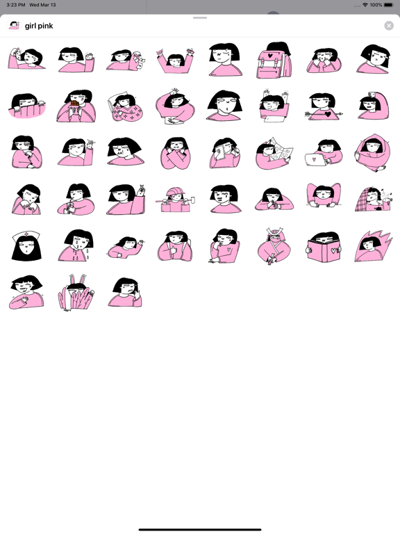Screenshot #4 pour Japan girl stickers & emoji