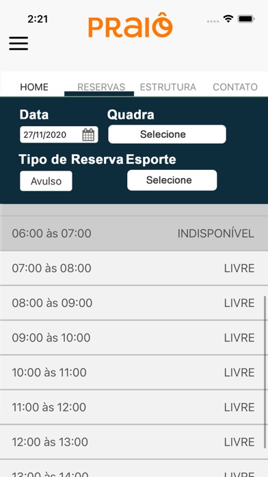 Praiô Sports Lounge Screenshot