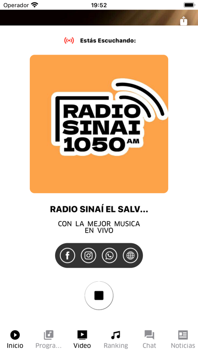 Radio Sinai El Salvador Screenshot