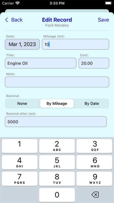 Casebo - Car Service Book Screenshot