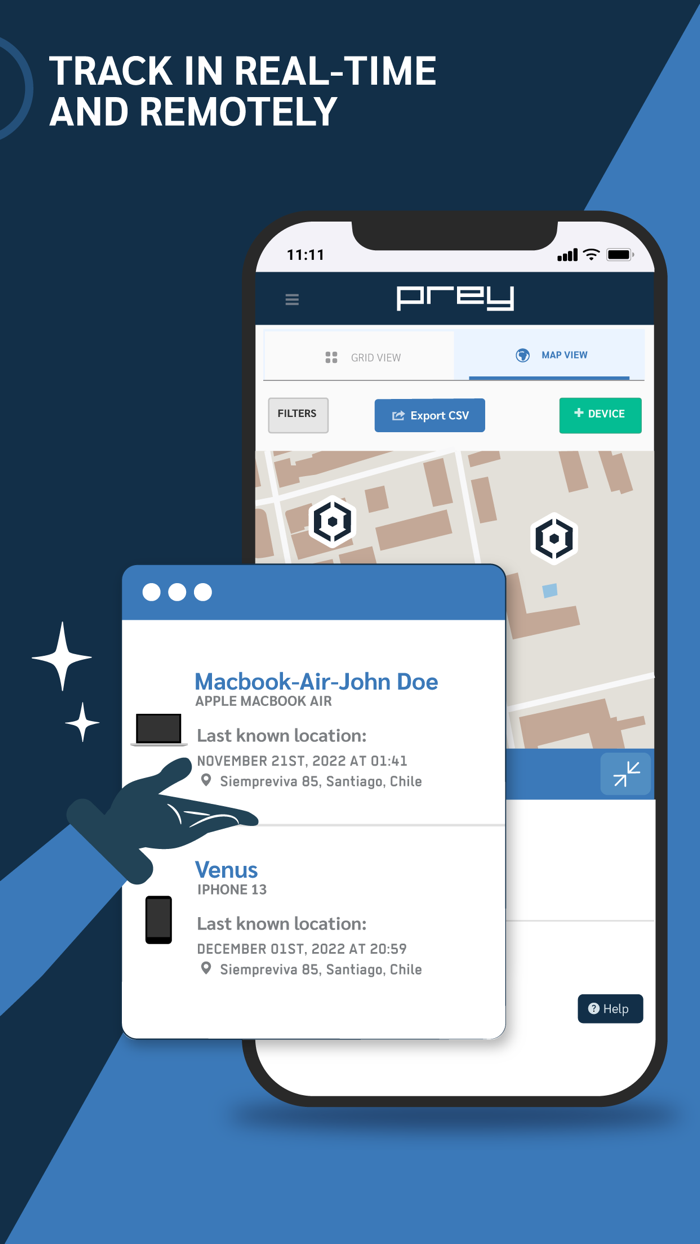 Prey Find My Phone and Security