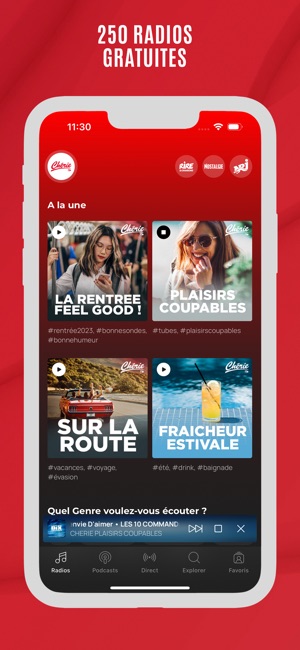 Chérie FM : Radios & Podcasts on the App Store