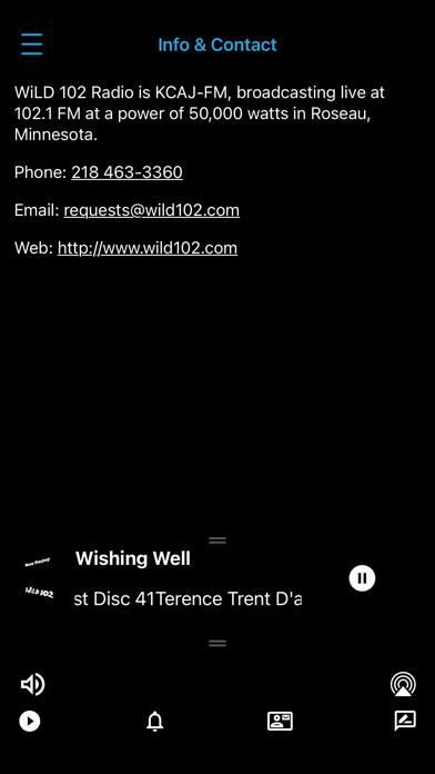 Wild 102 Radio Screenshot